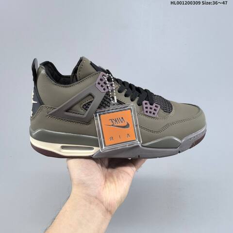 A Ma Maniere x Air Jordan 4 Retro SP Dark Mocha AMM x AIR JORDAN AJ4 Lifestyle (BS-66587)