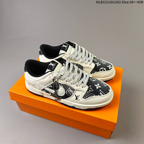 Nike SB Dunk Low Beige Black White EU 36-45 Skate Shoe - Unisex (BS-62900)