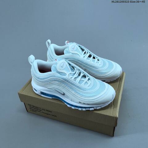 Nike Air Max 97 White Light Blue Silver EU 36-45 Sneaker - Unisex (BS-61161)