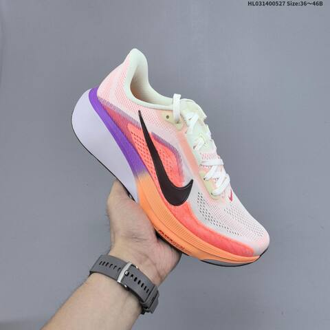 Nike Air Zoom Pegasus 42 Cream Orange Purple Brown White EU 36-46 Running Shoe - Unisex (BS-60092)