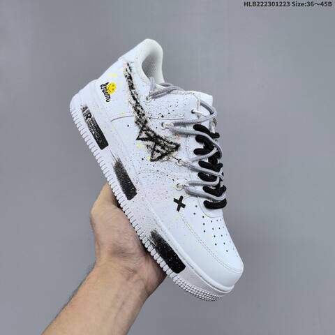 Nike Air Force 1 07 LV8 Off White Black Grey EU 36-45 Sneaker - Unisex (BS-62500)