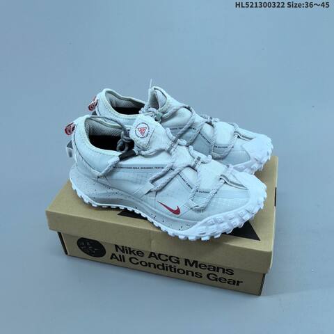 Nike ACG Mountain Fly Low GTX SE White Grey Black Orange Olive EU 36-45 Trail Shoe - Unisex (BS-61191)