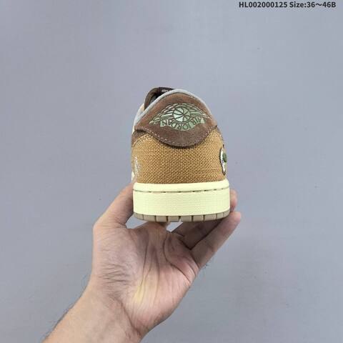 Zion Williamson x Air Jordan 1 Retro Low OG Voodoo AIR JORDAN 1 Aj1 Lifestyle (BS-66845)