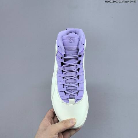 Air Jordan 10 Hydrangeas AIR JORDAN 10 Aj10 Lifestyle (BS-66649)