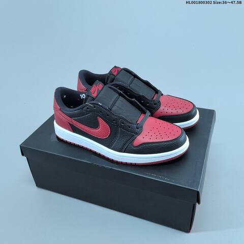 Air Jordan 1 Low OG Banned X AIR JORDAN 1 Aj1 1 Jordya Lifestyle (BS-66631)