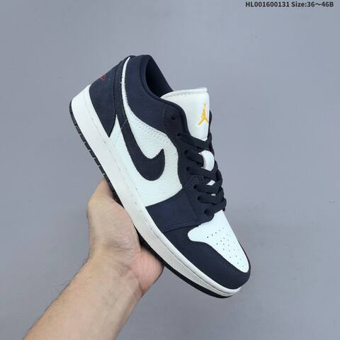 Air Jordan 1 Low Obsidian Suede AIR JORDAN 1 Aj1 Lifestyle (BS-66748)