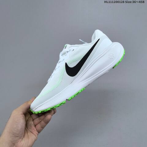Nike Revolution 8 White Black Neon Green EU 36-45 Running Shoe - Unisex (BS-61691)
