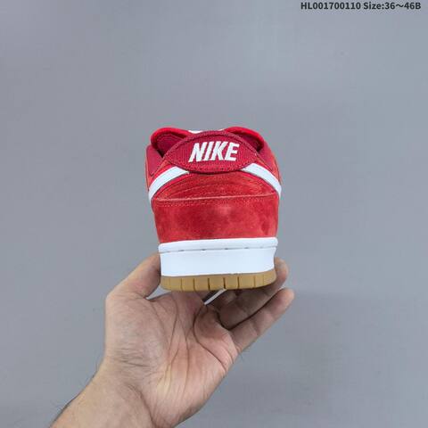 Nike SB Dunk Low Blood Rage Red White Gum EU 36-46 Skate Shoe - Unisex (BS-62087)