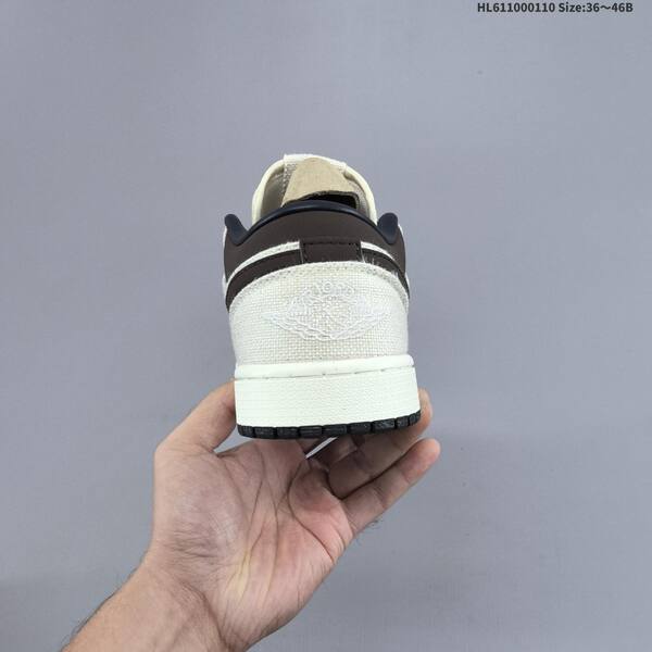 Nike Air Jordan 1 Low white black 36 46B casual lifestyle