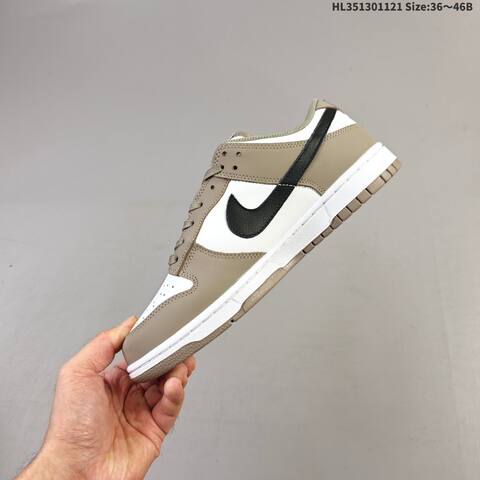Nike SB Dunk Low Pro White Brown Black Olive EU 36-46 Skate Shoe - Unisex (BS-63311)