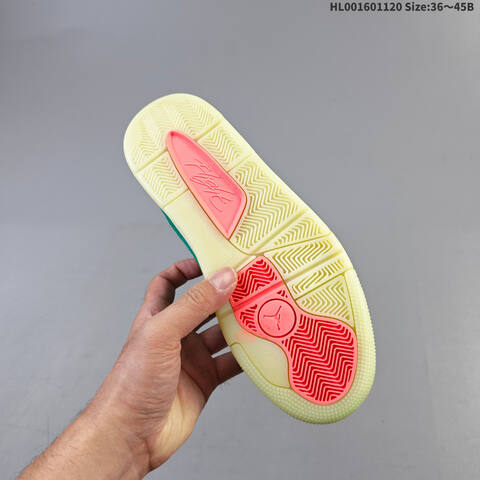 Air Jordan 4 Retro Flight Court Malachite AIR JORDAN 4 Aj4 Lifestyle (BS-67761)