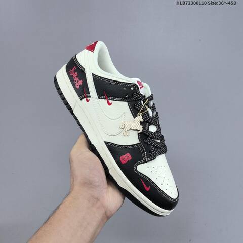 Nike Dunk SB Low White Black Red EU 36-45 Skate Shoe - Unisex (BS-62100)