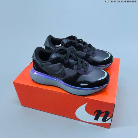 Nike Phoenix Waffle Black White Purple Grey EU 36-45 Sneaker - Unisex (BS-61440)