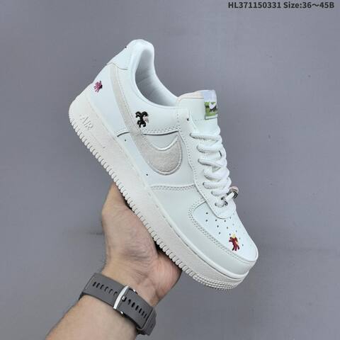 Nike Air Force 1 07 CNY IQ1119 011 Off White Burgundy Gold White EU 36 45 Sneaker EU 36-45 - Unisex (BS-61014)