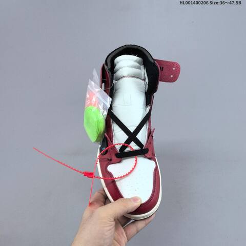OFF-WHITE x Air Jordan 1 Retro High OG The The Chicago AIR JORDAN 1 Aj1 Lifestyle (BS-66678)