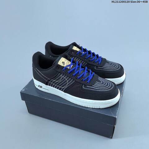 Nike Air Force 1 07 Black Blue White EU 36-45 Sneaker - Unisex (BS-61882)