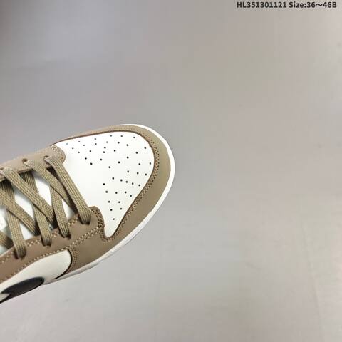 Nike SB Dunk Low Pro White Brown Black Olive EU 36-46 Skate Shoe - Unisex (BS-63311)