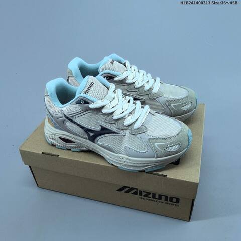Mizuno Wave Rider Grey Black Purple EU 36-45 Running Shoe Running Sneakers - Unisex (BS-69848)