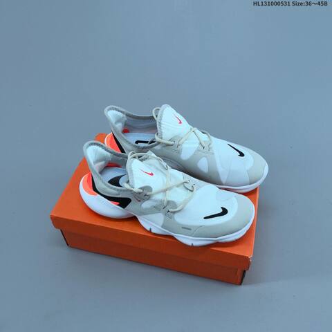 Nike Free RN 5 0 Black White Grey Orange EU 36-45 Running Shoe - Unisex (BS-60050)