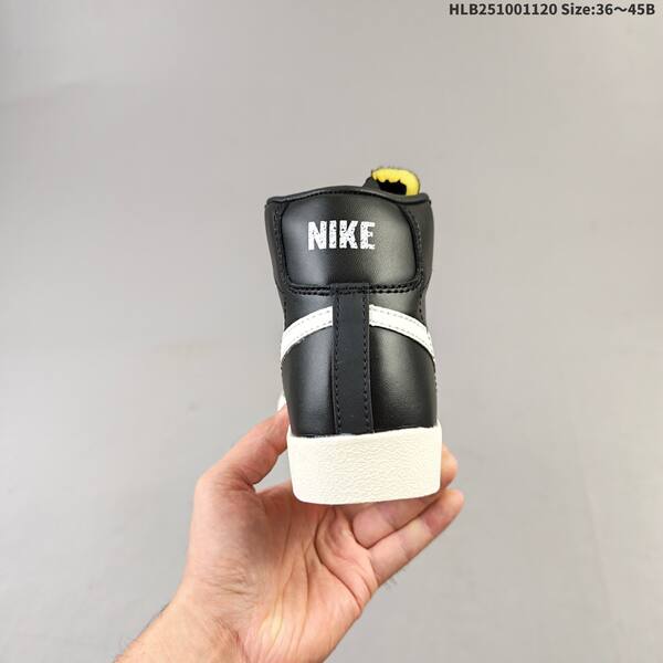 Nike Blazer Mid 77 Suede black white sail yellow EU 36-45 skate shoe