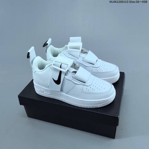 Nike Air Force 1 Utility White Black Black Gum Brown EU 36-45 Sneaker - Unisex (BS-62010)