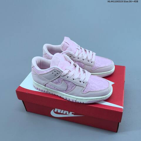 Nike Dunk Low Light Pink Sail Off White EU 36-45 Skate Shoe - Unisex (BS-61246)