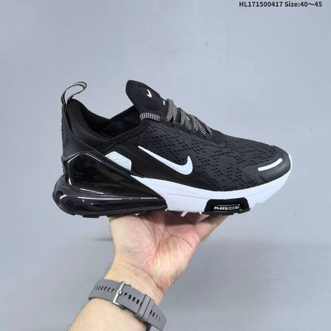 Nike Air Max 270 Flyknit White Black Teal EU 40-45 Running Shoe - Men's (BS-60683)