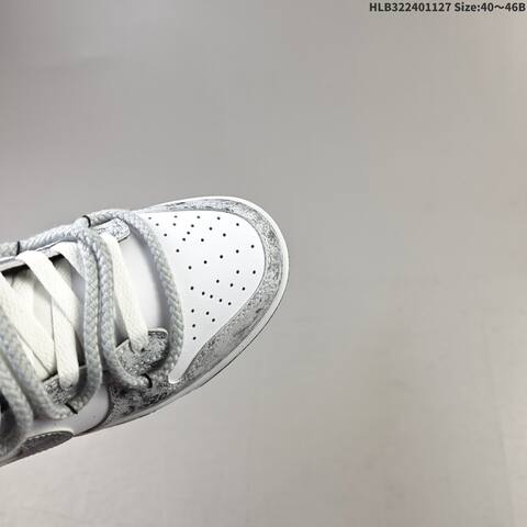 Nike Dunk Low Retro DIY White Grey Black Silver EU 40-46 Skate Shoe - Men's (BS-63005)