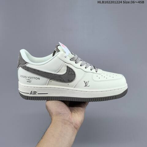 Nike Air Force 1 07 Low Off White Dark Grey EU 36-45 Sneaker - Unisex (BS-62491)