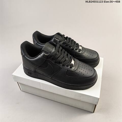 Nike Air Force 1 07 All Black EU 36-45 Sneaker - Unisex (BS-63192)