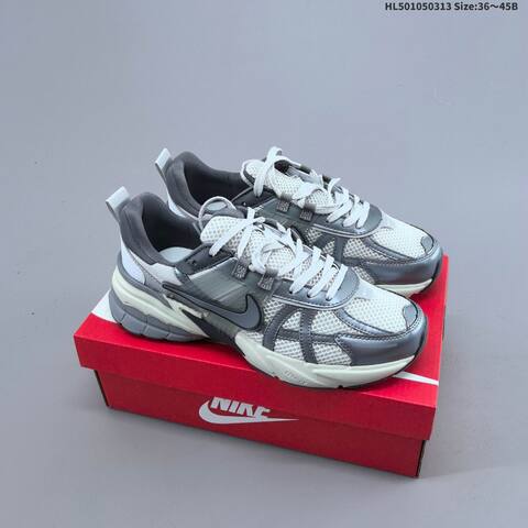 Nike V2K Run White Beige Grey EU 36-45 Running Shoe - Unisex (BS-61339)