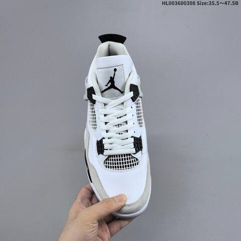 Air Jordan 4 Retro Military Black AIR JORDAN 4 Aj4 Lifestyle (BS-66594)