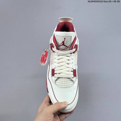 Air Jordan 4 Retro Sierra Red WMNS AIR JORDAN 4 Aj4 Lifestyle (BS-66663)