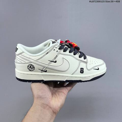 Nike Dunk SB Low Off White Black Red EU 36-45 Skate Shoe - Unisex (BS-61770)