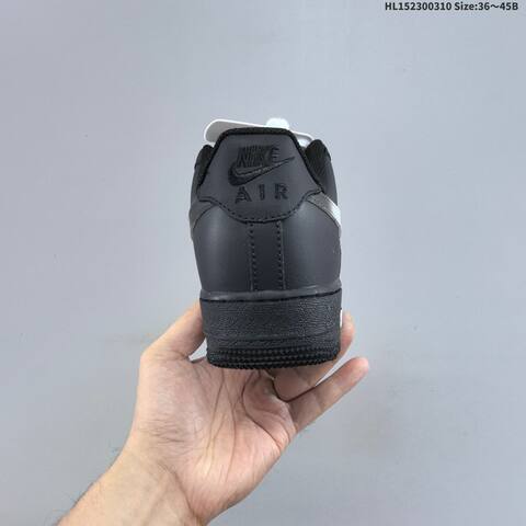 Nike Air Force 1 Low 07 Black White Silver EU 36-45 Sneaker - Unisex (BS-61391)