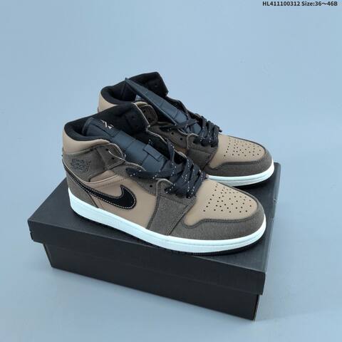 Air Jordan 1 Mid Reverse Bred AIR JORDAN 1 Aj1 Lifestyle (BS-66558)