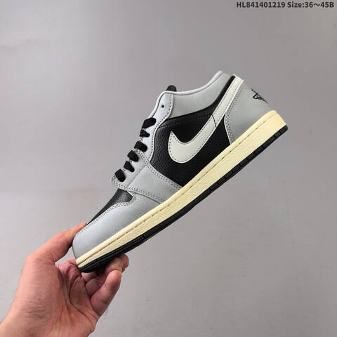 Air Jordan 1 Low Light Smoke Grey AIR JORDAN 1 Aj1 Lifestyle (BS-67363)