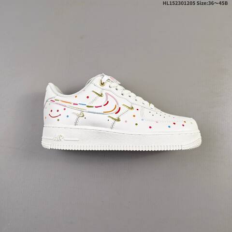 Nike Air Force 1 07 ZH0316-151 Off White Gold Multicolor EU 36-45 Sneaker - Unisex (BS-62810)