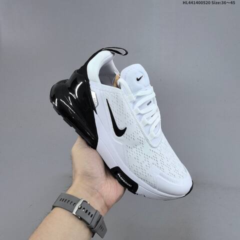 Nike Air Max 270 Flyknit White Black EU 36-45 Running Shoe - Unisex (BS-60232)