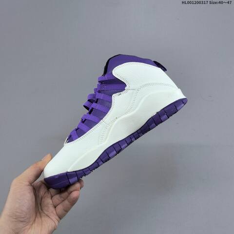 Air Jordan 10 Hydrangeas AIR JORDAN 10 Aj10 Lifestyle (BS-66522)