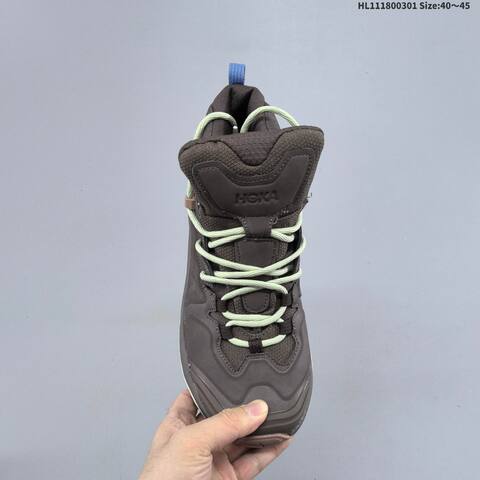 HOKA Kaha 3 High GTX Brown Cream Light Green Blue EU 40-45 Trail Shoe Trail Running Sneakers - Men's (BS-69391)