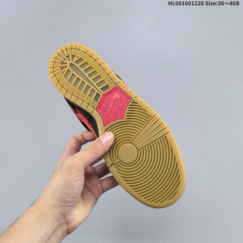 Nike SB Dunk Low Pro Red Black Green Yellow Gum EU 36-46 Skate Shoe - Unisex (BS-62440)