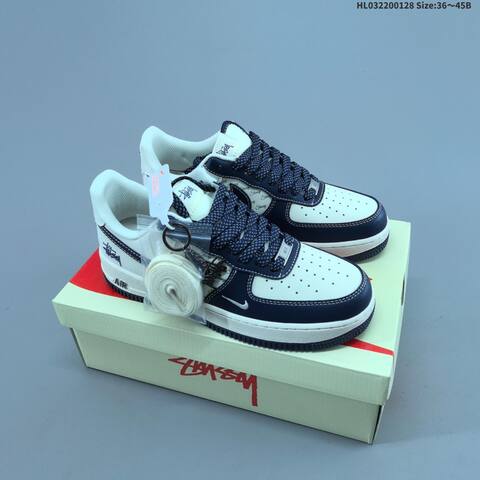Nike Air Force 1 07 LV8 Light Gray Dark Gray Cream EU 36-45 Sneaker - Unisex (BS-61711)