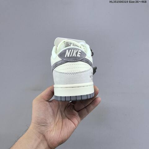Nike SB Dunk Low The North Face Off White Light Grey Dark Grey Red EU 36-46 Skate Shoe - Unisex (BS-61251)