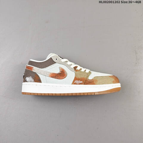 Air Jordan 1 Low SE Multi-Color Distressed AIR JORDAN 1 Aj1 1 Jord Lifestyle (BS-67573)