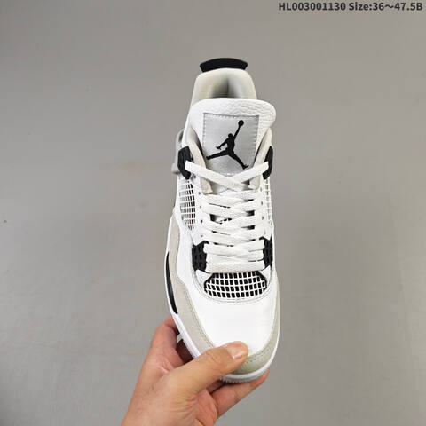 Air Jordan 4 Retro Military Black AIR JORDAN 4 Aj4 Lifestyle (BS-67600)