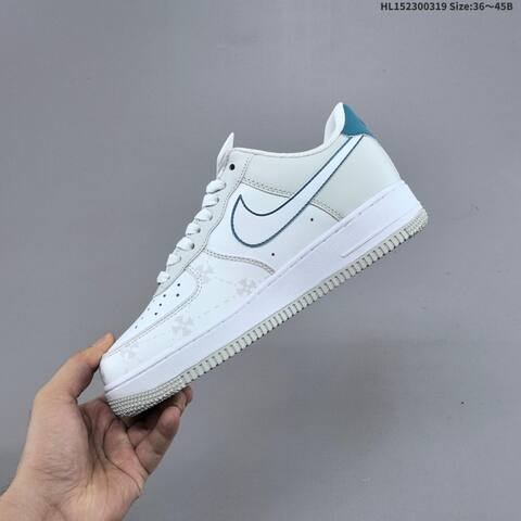 Nike Air Force 1 Low White Light Grey Teal EU 36-45 Sneaker - Unisex (BS-61242)