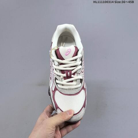 ASICS GEL-NYC 1203A788-100 Cream Burgundy Grey Brown EU 36-45 Running Shoe Running Sneakers - Unisex (BS-68995)