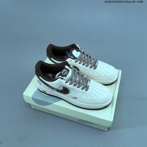 Nike Air Force 1 07 Low Off White Dark Blue Burgundy EU 36-45 Sneaker - Unisex (BS-59891)