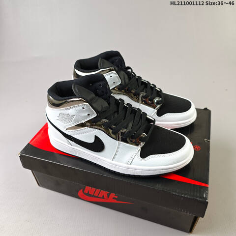 Air Jordan 1 Mid White Blue AIR JORDAN 1 Aj1 1 S Lifestyle (BS-67840)